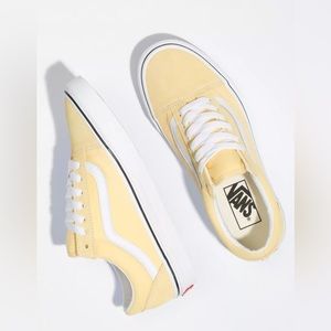 Pastel Yellow Old school Vans